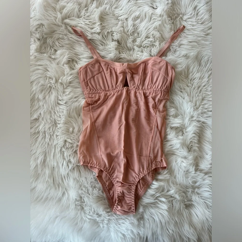 We Are HAH Under‎ the Wire Bodysuit in Copper Rose